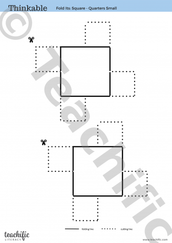 Preview image for Thinkable: Fold It - Square Quarters