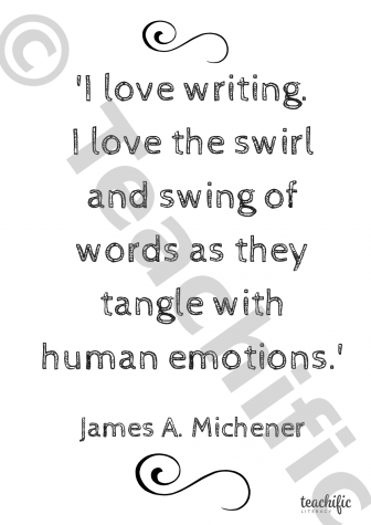 Preview image for Writing Quotes: I Love Writing