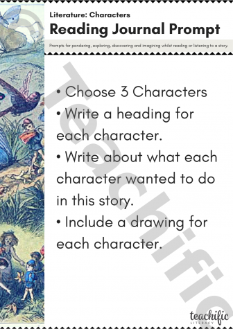 Preview image for Reading Journal Prompts: What Characters Wanted to Do