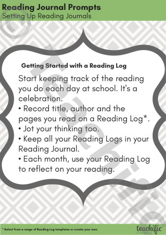 Preview image for Reading Journal Prompts: Getting started - Reading Logs