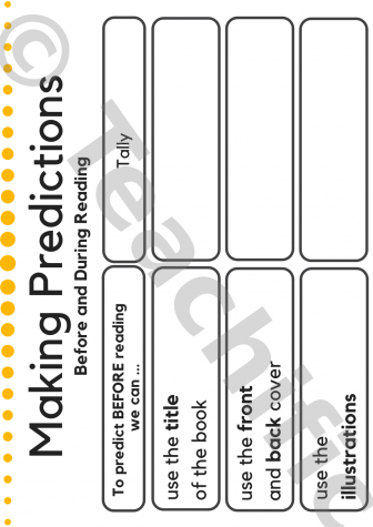 Preview image for Tally Charts: Making Predictions - Class Version with Prompt Cards