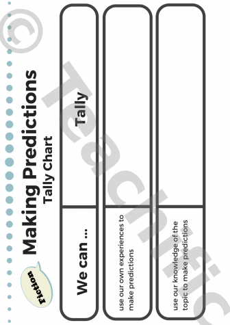 Preview image for Tally Charts: Making Predictions - Fiction (Class Version 1)