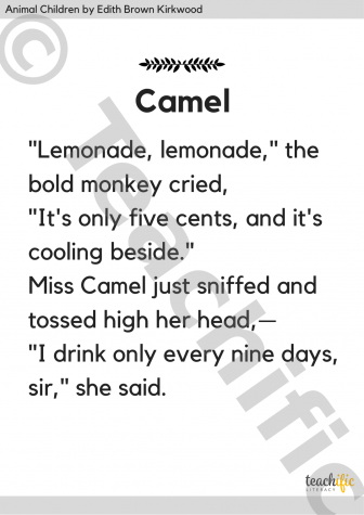Preview image for Animal Children Poems: Camel