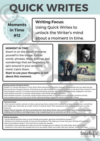 Preview image for Quick Writes: Moments in Time #12