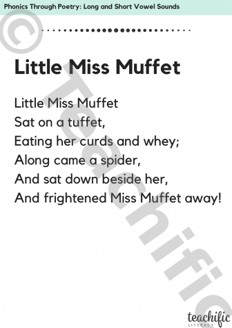 Preview image for Phonics Through Poetry: Little Miss Muffet