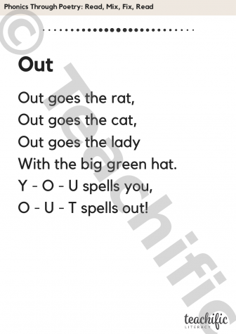 Phonics Through Poetry: One, Two, Three, Four, Five