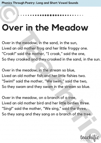 Preview image for Phonics Through Poetry: Over in the Meadow