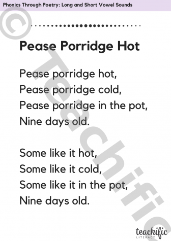 Preview image for Phonics Through Poetry: Pease Porridge Hot