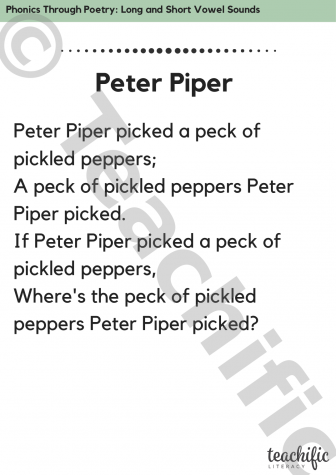 Preview image for Phonics Through Poetry: Peter Piper