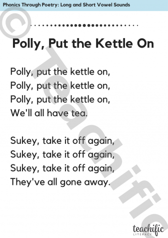 Preview image for Phonics Through Poetry: Polly, Put the Kettle On