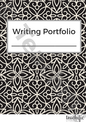 Preview image for Tools For Real Writers: Writing Portfolio Cover - Dramatic Black