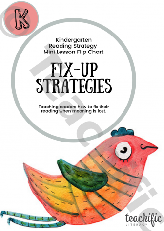 Preview image for Fix-Up Strategies Flip Chart - K 