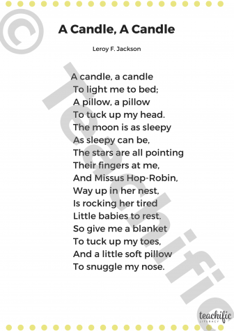 Preview image for Poems: A Candle, A Candle, K-2