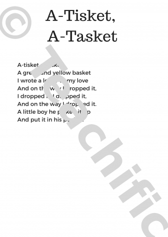 Preview image for Poems: A-Tisket, A-Tasket, K-3