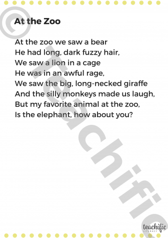 Preview image for Poems: At the Zoo, K-3