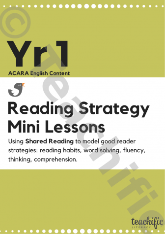 Preview image for Reading Strategy Mini Lessons - Yr 1