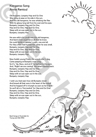 Preview image for Poem: Kangaroo Song