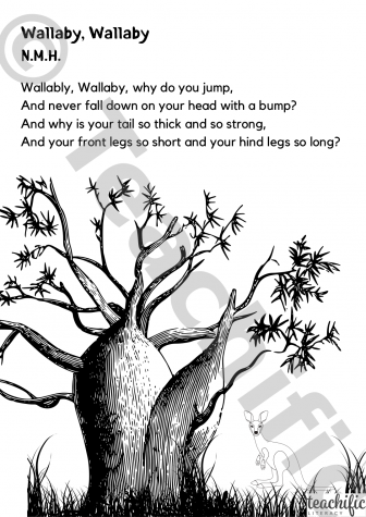 Preview image for Poem: Wallaby, Wallaby