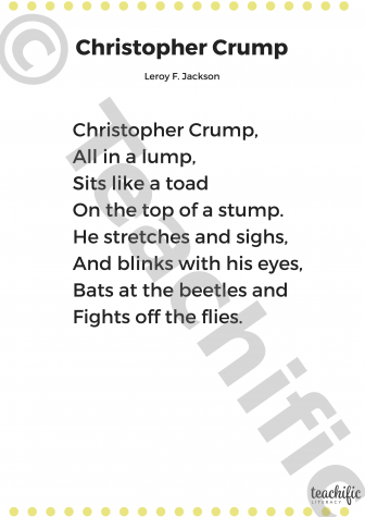 Preview image for Poems: Christopher Crump, K-3 - Leroy J. Jackson