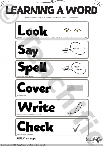 Preview image for Learning a Word Strategy with Explanation Prompts: A3 Poster - v2, K-6