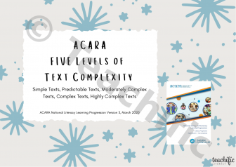 Preview image for Text Complexity - ACARA v3, Yrs F-6