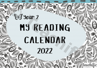 Preview image for My Reading Calendar 2022 - Yr 2