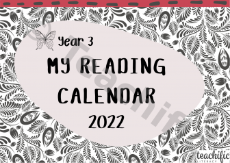 Preview image for My Reading Calendar 2022 - Yr 3