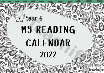 Preview image for My Reading Calendar 2022 - Yr 6