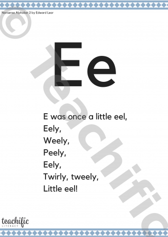 Preview image for Poems: E Was Once a Little Eel, K-2