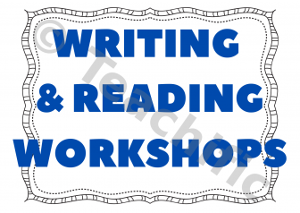 Preview image for The Four W’s of Writing posters: Writing and Reading Workshops