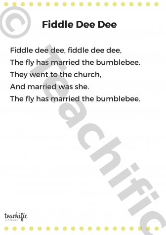 Preview image for Poems: Fiddle Dee Dee, K-2