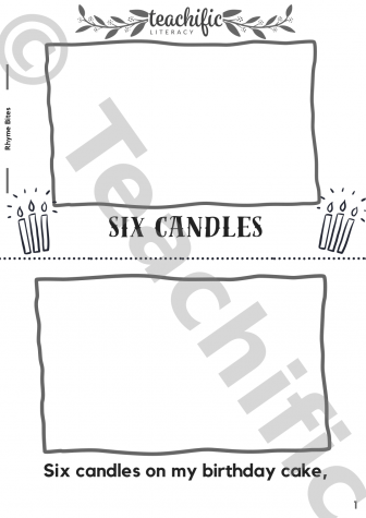 Preview image for Rhyme Bites: Six Candles, 2 lines p/p