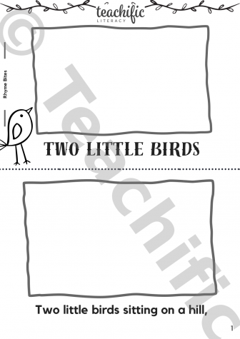 Preview image for Rhyme Bites - Two Little Birds, 1 line p/p