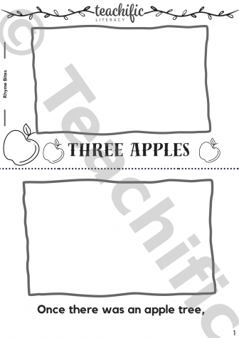 Preview image for Rhyme Bites - Three Apples, 1 line p/p