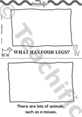 Preview image for Rhyme Bites - What Has Four Legs?, 2 lines p/p