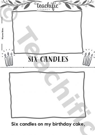 Preview image for Rhyme Bites - Six Candles, 1-2 lines p/p