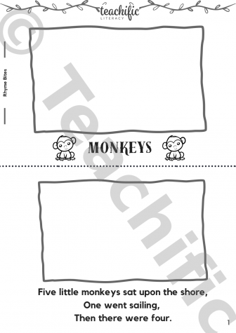 Preview image for Rhyme Bites - Monkeys, 3 lines p/p