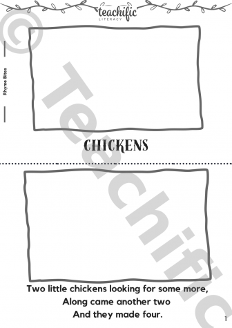 Preview image for Rhyme Bites - Chickens, 3 lines pp