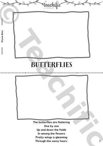 Preview image for Rhyme Bites - Butterflies, 6 lines pp