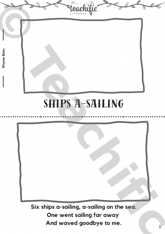 Preview image for Rhyme Bites - Ships A-Sailing, 3 lines pp