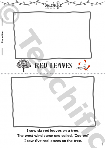 Preview image for Rhyme Bites - Red Leaves, 3 lines pp