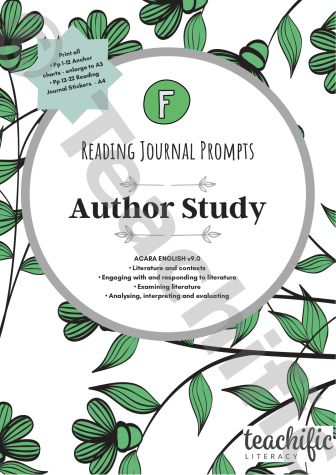 Preview image for Reading Journal Prompts - Author Study, Yr F