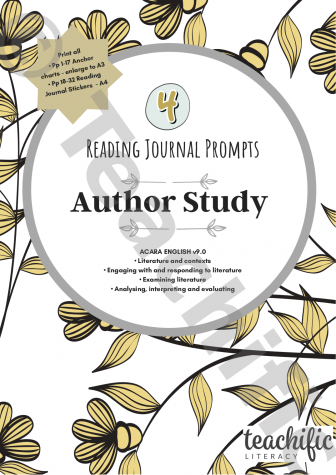 Preview image for Reading Journal Prompts - Author Study, Yr 4