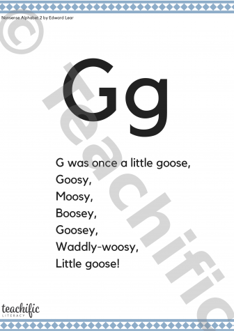 Preview image for Poems: G Was Once a Little Goose, K-2