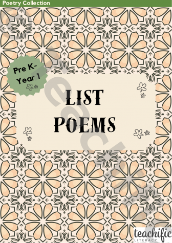 Preview image for Poetry Collection: List Poems PreK-1