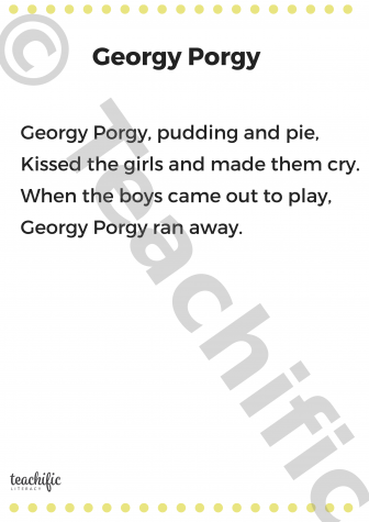 Preview image for Poems: Georgy Porgy, K-3