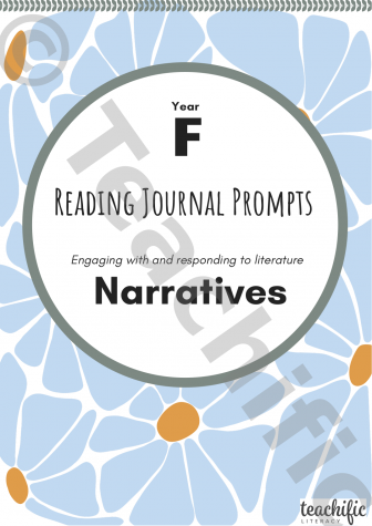 Preview image for Reading Journal Prompts - Narratives, Yr F