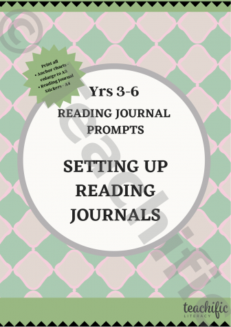 Preview image for Reading Journal Prompts - Setting Up a Reading Journal, Yrs 3-6