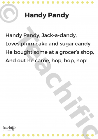 Preview image for Poems: Handy Pandy, K-2