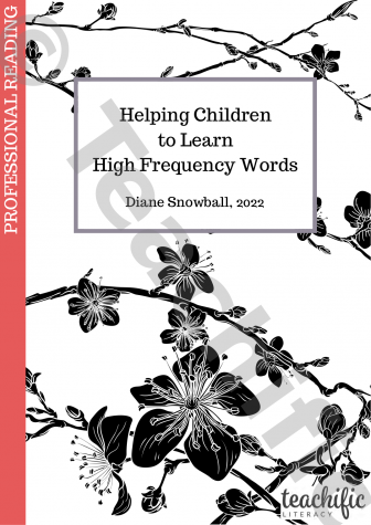 Preview image for Helping Children to Learn High Frequency Words  - Information for Teachers, F-6